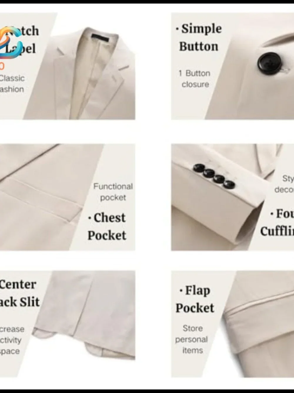 Men's Linen Suit Set XXL Blazer Pants Lightweight Summer Wedding Beach